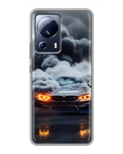 Чехол для Xiaomi 13 Lite с картинкой «BMW в дыму» Чехол для Xiaomi 13 Lite с картинкой «BMW в дыму»
