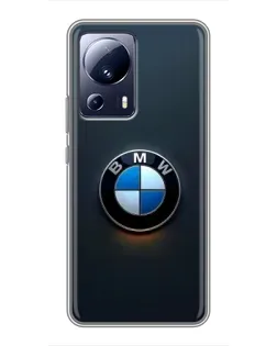 Чехол для Xiaomi 13 Lite с картинкой «Логотип BMW — минимализм»