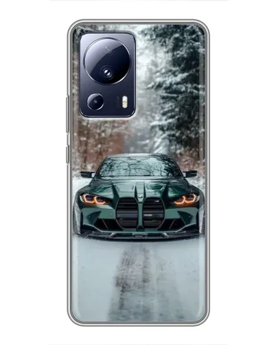Чехол для Xiaomi 13 Lite с картинкой «BMW в зимнем лесу» Чехол для Xiaomi 13 Lite с картинкой «BMW в зимнем лесу»