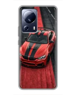Чехол для Xiaomi 13 Lite с картинкой «BMW на красной дорожке»
