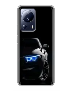 Чохол для Xiaomi 13 Lite з картинкою «BMW — нічний погляд» Чохол для Xiaomi 13 Lite з картинкою «BMW — нічний погляд»