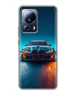 Чохол для Xiaomi 13 Lite з картинкою «BMW — вогні неону» Чохол для Xiaomi 13 Lite з картинкою «BMW — вогні неону»