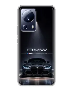 Чохол для Xiaomi 13 Lite з картинкою «BMW крізь нічне місто» Чохол для Xiaomi 13 Lite з картинкою «BMW крізь нічне місто»
