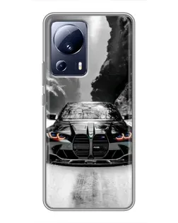 Чохол для Xiaomi 13 Lite з картинкою «BMW — акварельний дрифт» Чохол для Xiaomi 13 Lite з картинкою «BMW — акварельний дрифт»