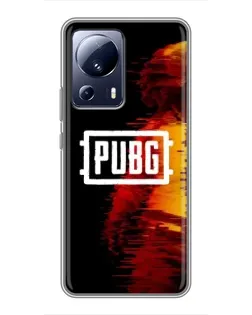 Чохол для Xiaomi 13 Lite з картинкою «Яскравий логотип PUBG»