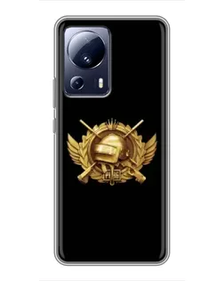 Чехол для Xiaomi 13 Lite с картинкой «PUBG — оранжевый градиент» Чехол для Xiaomi 13 Lite с картинкой «PUBG — оранжевый градиент»