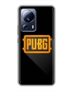 Чохол для Xiaomi 13 Lite з картинкою «PUBG — рамка лого»