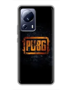 Чохол для Xiaomi 13 Lite з картинкою «PUBG — золотий логотип»