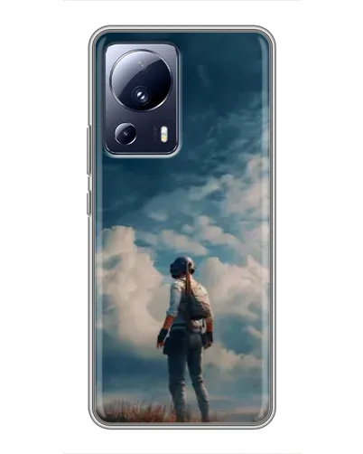 Чохол для Xiaomi 13 Lite з картинкою «Герой PUBG на скелі» Чохол для Xiaomi 13 Lite з картинкою «Герой PUBG на скелі»
