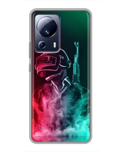 Чохол для Xiaomi 13 Lite з картинкою «PUBG — вогняний воїн» Чохол для Xiaomi 13 Lite з картинкою «PUBG — вогняний воїн»