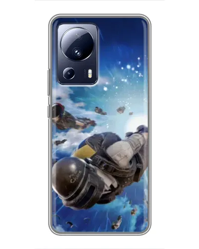 Чохол для Xiaomi 13 Lite з картинкою «Десант PUBG — стрибок» Чохол для Xiaomi 13 Lite з картинкою «Десант PUBG — стрибок»