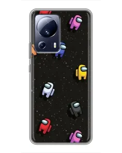 Чехол для Xiaomi 13 Lite с картинкой «Космический паттерн Among Us» Чехол для Xiaomi 13 Lite с картинкой «Космический паттерн Among Us»