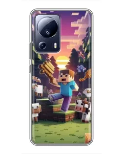 Чехол для Xiaomi 13 Lite с картинкой «Стив на ферме» Чехол для Xiaomi 13 Lite с картинкой «Стив на ферме»