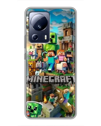 Чохол для Xiaomi 13 Lite з картинкою «Замок Minecraft» Чохол для Xiaomi 13 Lite з картинкою «Замок Minecraft»