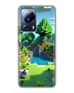Чохол для Xiaomi 13 Lite з картинкою «Minecraft літній день»