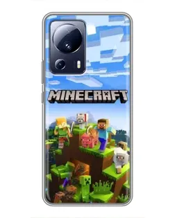 Чохол для Xiaomi 13 Lite з картинкою «Minecraft класичний світ»