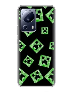 Чохол для Xiaomi 13 Lite з картинкою «Паттерн з кріперами»
