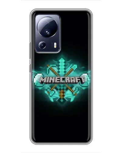 Чохол для Xiaomi 13 Lite з картинкою «Minecraft Diamond лого» Чохол для Xiaomi 13 Lite з картинкою «Minecraft Diamond лого»