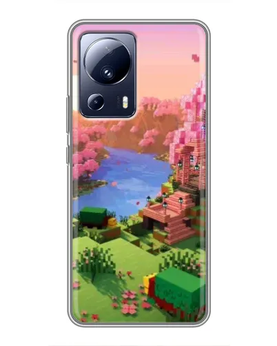 Чохол для Xiaomi 13 Lite з картинкою «Рожеве дерево Minecraft» Чохол для Xiaomi 13 Lite з картинкою «Рожеве дерево Minecraft»