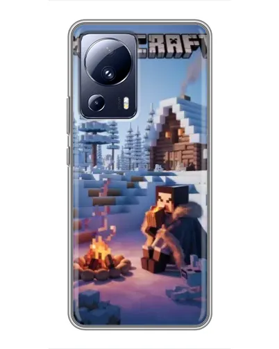 Чохол для Xiaomi 13 Lite з картинкою «Зимовий Minecraft» Чохол для Xiaomi 13 Lite з картинкою «Зимовий Minecraft»