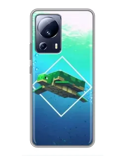 Чохол для Xiaomi 13 Lite з картинкою «Черепаха Minecraft»