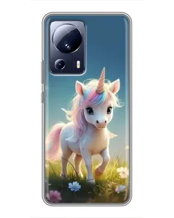 Чехол для Xiaomi 13 Lite с картинкой «Единорог на поляне» Чехол для Xiaomi 13 Lite с картинкой «Единорог на поляне»