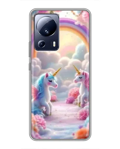 Чехол для Xiaomi 13 Lite с картинкой «Радуга и единороги» Чехол для Xiaomi 13 Lite с картинкой «Радуга и единороги»