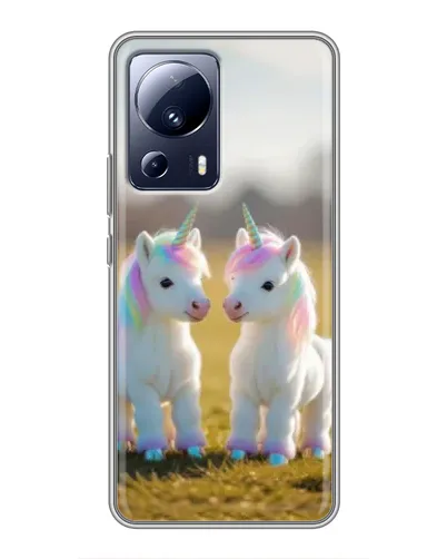 Чехол для Xiaomi 13 Lite с картинкой «Пара единорогов» Чехол для Xiaomi 13 Lite с картинкой «Пара единорогов»