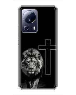 Чехол для Xiaomi 13 Lite с картинкой «Лев и Крест» Чехол для Xiaomi 13 Lite с картинкой «Лев и Крест»