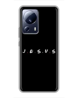 Чохол для Xiaomi 13 Lite з картинкою «Крапки віри J.E.S.U.S.»