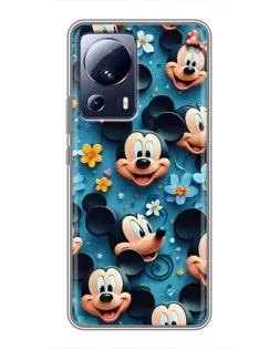Чохол для Xiaomi 13 Lite з картинкою «Паттерн Міккі та Мінні»