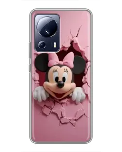 Чохол для Xiaomi 13 Lite з картинкою «Мінні крізь стіну»