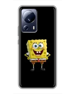 Чехол для Xiaomi 13 Lite с картинкой «Классический Губка Боб»