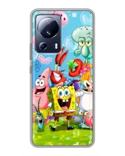 Чохол для Xiaomi 13 Lite з картинкою «Губка Боб та друзі» Чохол для Xiaomi 13 Lite з картинкою «Губка Боб та друзі»