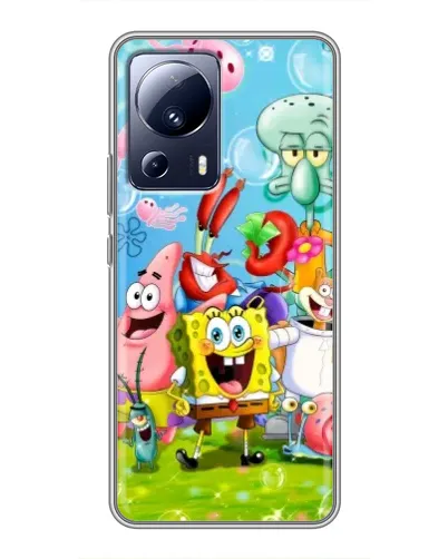 Чохол для Xiaomi 13 Lite з картинкою «Губка Боб та друзі» Чохол для Xiaomi 13 Lite з картинкою «Губка Боб та друзі»
