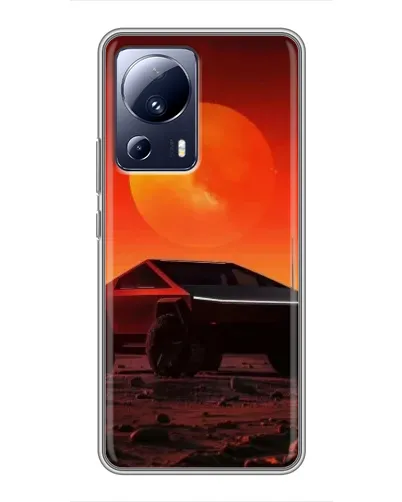 Чехол для Xiaomi 13 Lite с картинкой «Cybertruck на Марсе» Чехол для Xiaomi 13 Lite с картинкой «Cybertruck на Марсе»