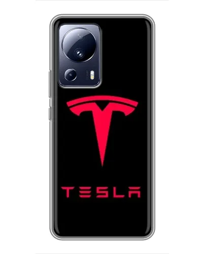Чехол для Xiaomi 13 Lite с картинкой «Tesla Red Logo» Чехол для Xiaomi 13 Lite с картинкой «Tesla Red Logo»