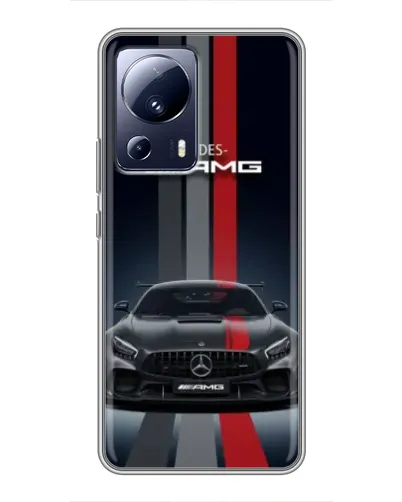 Чехол для Xiaomi 13 Lite с картинкой «Mercedes — белый карбон» Чехол для Xiaomi 13 Lite с картинкой «Mercedes — белый карбон»