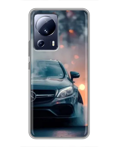 Чехол для Xiaomi 13 Lite с картинкой «Mercedes — ночной город» Чехол для Xiaomi 13 Lite с картинкой «Mercedes — ночной город»