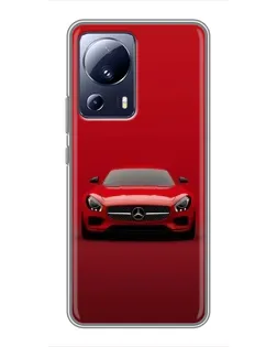 Чохол для Xiaomi 13 Lite з картинкою «Червоний Mercedes AMG»