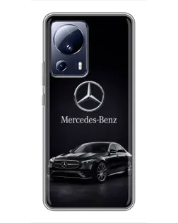 Чехол для Xiaomi 13 Lite с картинкой «Mercedes — решетка радиатора»