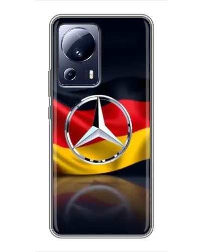 Чехол для Xiaomi 13 Lite с картинкой «Mercedes — флаг Германии» Чехол для Xiaomi 13 Lite с картинкой «Mercedes — флаг Германии»