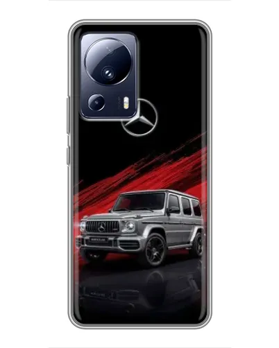 Чехол для Xiaomi 13 Lite с картинкой «Mercedes G-Class красный» Чехол для Xiaomi 13 Lite с картинкой «Mercedes G-Class красный»