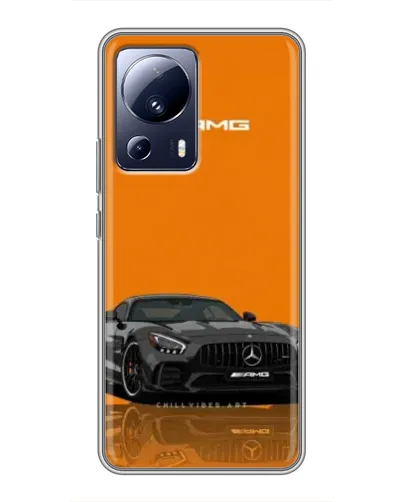 Чехол для Xiaomi 13 Lite с картинкой «Оранжевый Mercedes AMG» Чехол для Xiaomi 13 Lite с картинкой «Оранжевый Mercedes AMG»