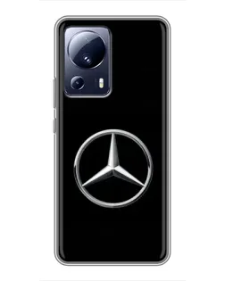 Чехол для Xiaomi 13 Lite с картинкой «Mercedes классический лого»