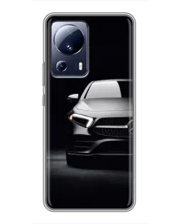 Чехол для Xiaomi 13 Lite с картинкой «Свет фар Mercedes»