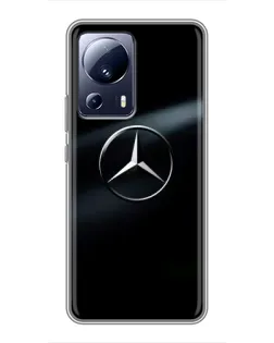 Чехол для Xiaomi 13 Lite с картинкой «Mercedes на металле»