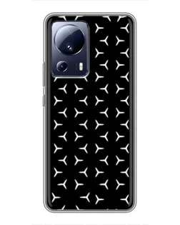 Чехол для Xiaomi 13 Lite с картинкой «Mercedes паттерн звезд» Чехол для Xiaomi 13 Lite с картинкой «Mercedes паттерн звезд»
