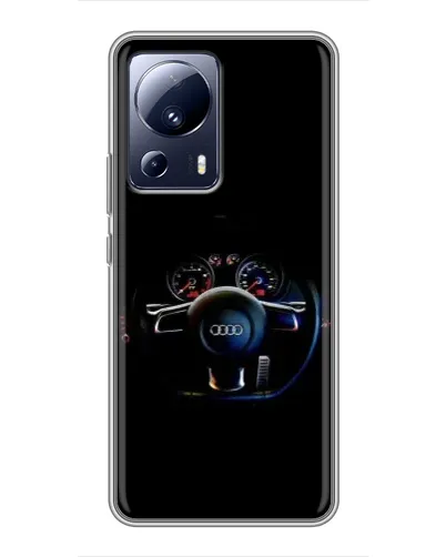 Чохол для Xiaomi 13 Lite з картинкою «Салон Audi — кермо»