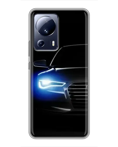 Чохол для Xiaomi 13 Lite з картинкою «Неоновий погляд Audi»